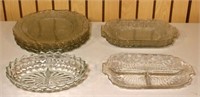 13pc Lot - Cut & Pressed Glass