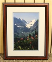 Framed Art - Photo of Mountains and Valley