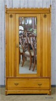 Antique Mirror Front Armoire