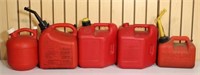 5pc Lot - Gas Cans