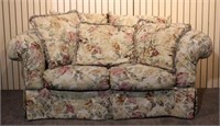 Floral Upholstery Loveseat by Rowe