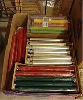 B3- Group Lot of Assorted Taper Candles & More