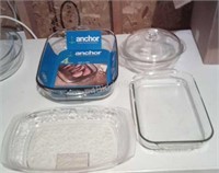 G- Assorted lot of Anchor Hocking Pyrex & More