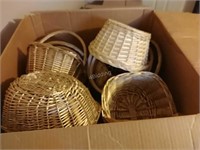 B1-2nd Box lot of Wicker Baskets & More