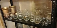 B3- 4th Lot of Pillar Candles, Holders & Vases