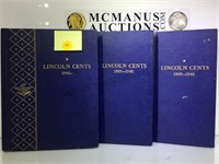 3 PARTIALLY COMPLETE LINCOLN PENNY ALBUMS