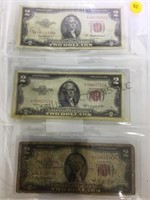 1953, 1953A & 1953B  $2 RED SEALS