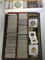 4 BOXES OF COINAGE , PENNIES, SACAGAWEA,& MORE