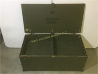 US army trunk with removable tray