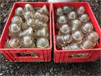 (50) Glass Insulators