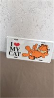 New Garfield decorative license plate