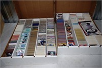 2 boxes 90's Football and 80/90's Baseball cards