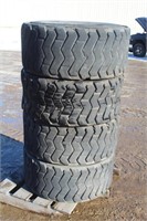 (4) Solider 14-17.5 Skid Steer Tires