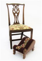 Period Style Side Chair, and Gout Stool