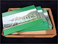 Lot, 15 soft and hard cover books titled: "Scenes