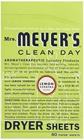 Mrs. Meyer's Clean Day Dryer Sheets, Lemon Verbena