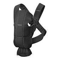 BABYBJORN Baby Carrier Mini, Cotton, Black, One