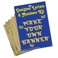 Beistle 55219-GD Gold Designer Letter and Number
