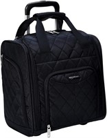 AmazonBasics Underseat Luggage, Black Quilted