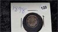 1898 CANADA 5 CENTS