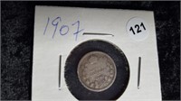 1907 CANADA 5 CENTS