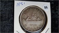 1951 SILVER DOLLAR
