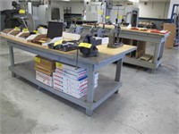 (2) Approx 8' x 44" Work Benches w/