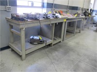 (4) Heavy Duty Wood Work Benches