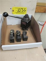 Aloris Toolpost Model BXA w/ (3) Toolholders