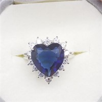 $160 S/Sil Heart Shaped Ring