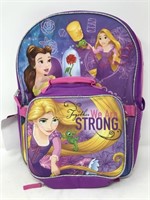 Brand New Disney Princess Backpack With Lunch Box