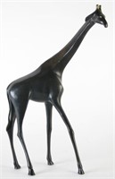Loet Vanderveen Bronze Standing Giraffe Sculpture