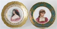 Royal Vienna & J. Pouyat Porcelain Portrait Plates