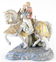 Cybis "Knight In Shining Armor" Porcelain Grouping