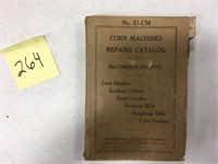 IH Corn Machines Repair Catalog 1939