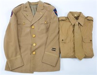WWII US AAF NAMED FEMALE OFFICER DRESS UNIFORM