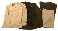 WWII US ARMY OFFICER DRESS UNIFORM MIXED LOT