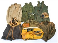 WWII US ARMY AIR FORCE PILOT FLIGHT GEAR MIXED LOT