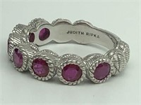 Sterling ruby ladies ring by Judith Ripka