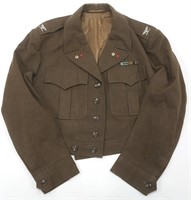 WWII US ARMY OFFICER TAILOR MADE IKE JACKET