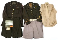WWII US ARMY OFFICER DRESS UNIFORM LOT