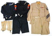 WWII US NAVY UNIFORM MIXED LOT OF 3