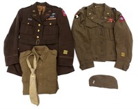 WWII US 82nd AIRBORNE OFFICER UNIFORM LOT OF 2