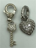 Two Sterling Charms by Judith Ripka