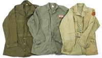 WWII US ARMY HBT COVERALLS LOT OF 3