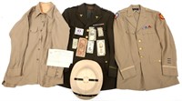 WWII US ARMY WIA BROTHERS UNIFORM GROUPING