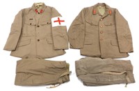 WWII JAPANESE ARMY & MEDIC FIELD UNIFORM LOT OF 2