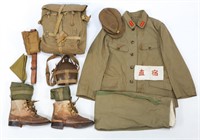 WWII JAPANESE ARMY UNIFORM GROUPING