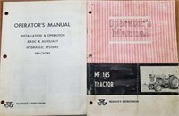 MF 165 tractor operator's manual and