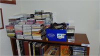 Vintage Bookcase with CDs